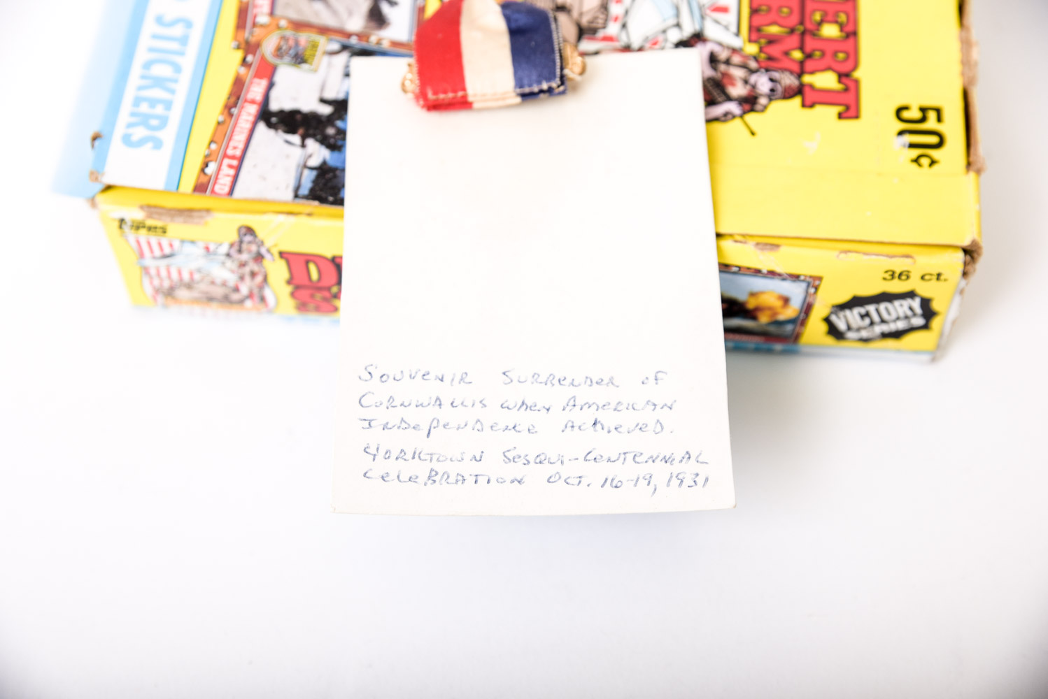 Desert Storm Trading Cards and Souvenir Pin