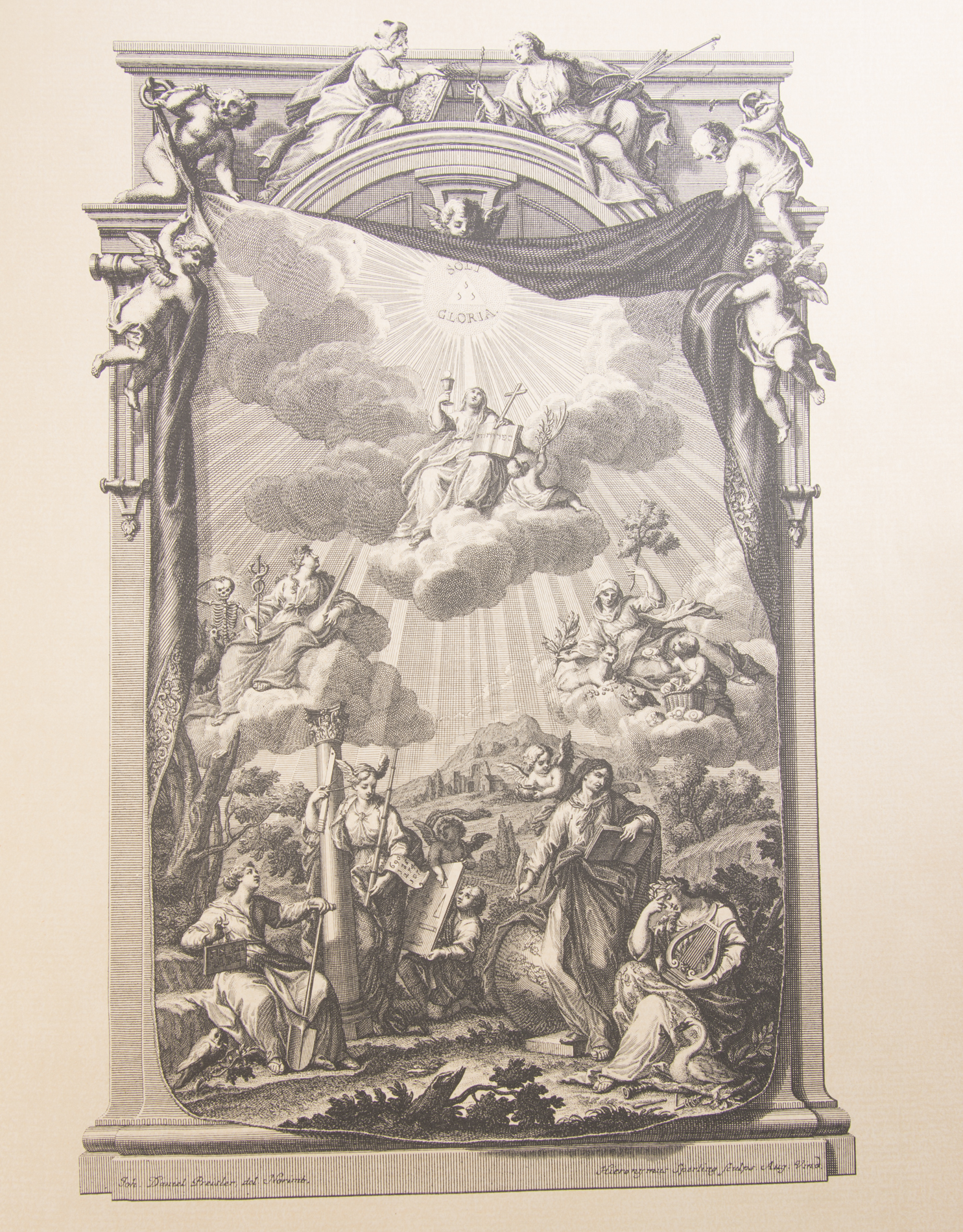 Vintage Reproduction Prints and Pages from Johann Jakob Scheuchzer's "Physica Sacra"