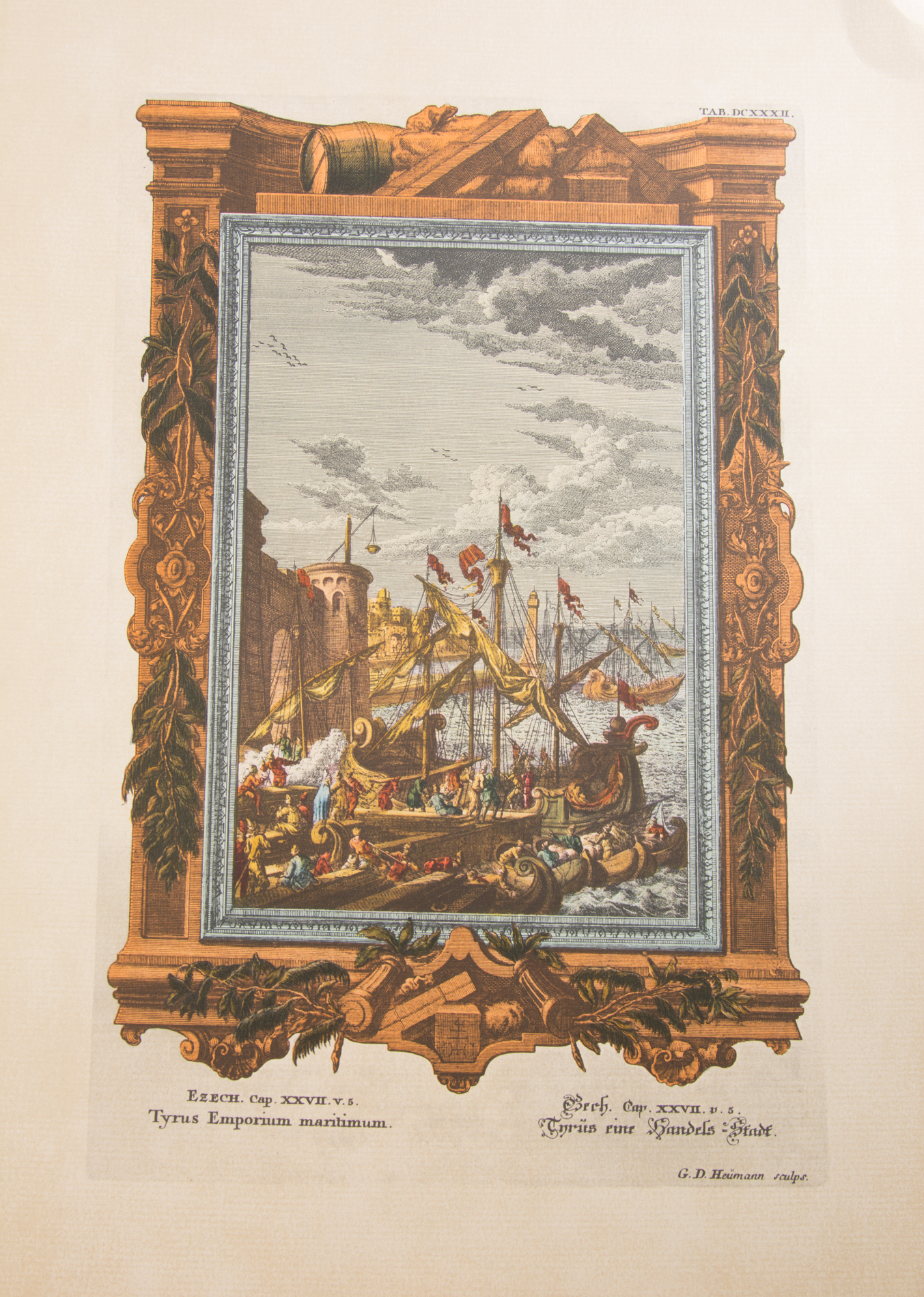 Vintage Reproduction Prints and Pages from Johann Jakob Scheuchzer's "Physica Sacra"