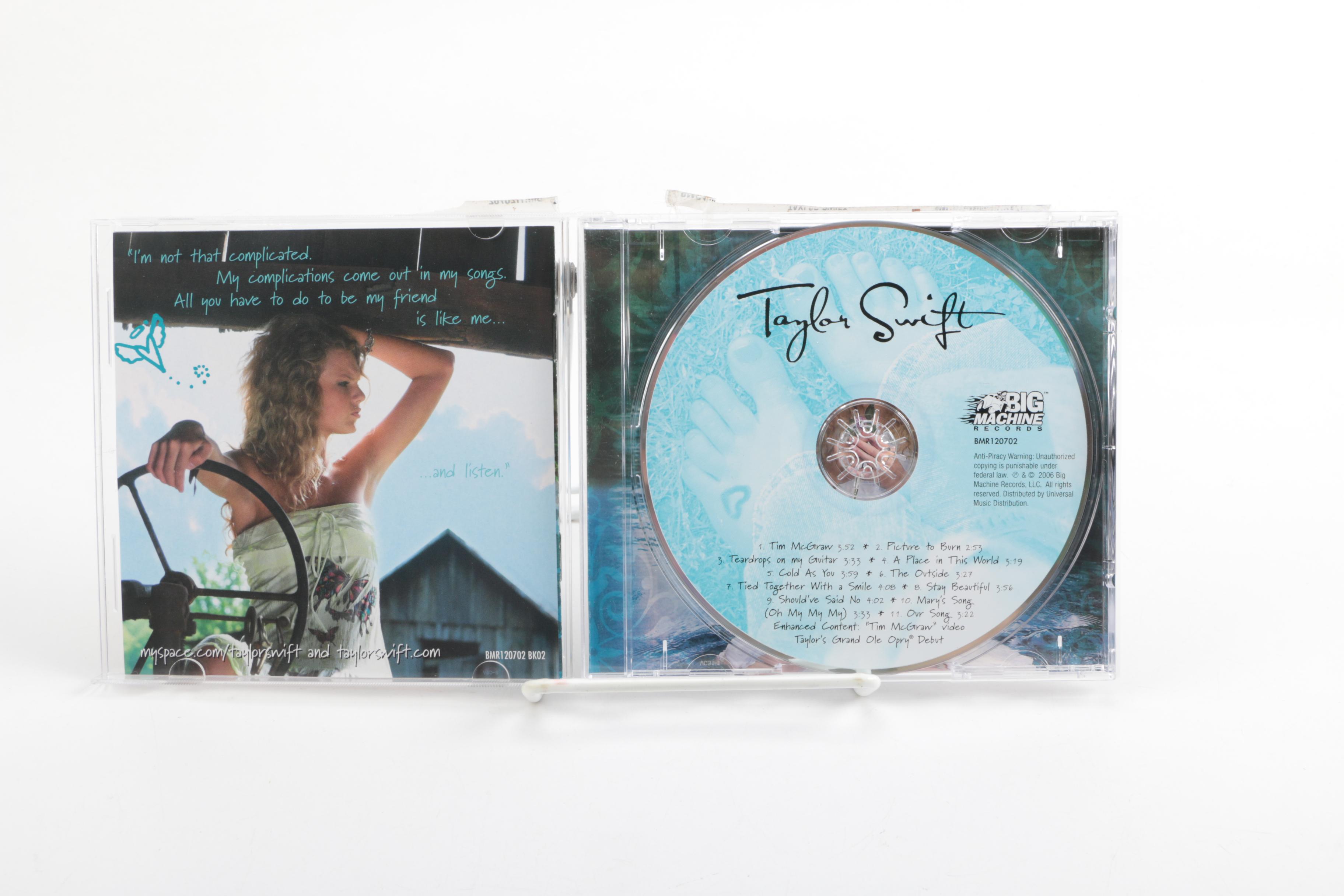 Taylor Swift Signed Debut CD "Taylor Swift"