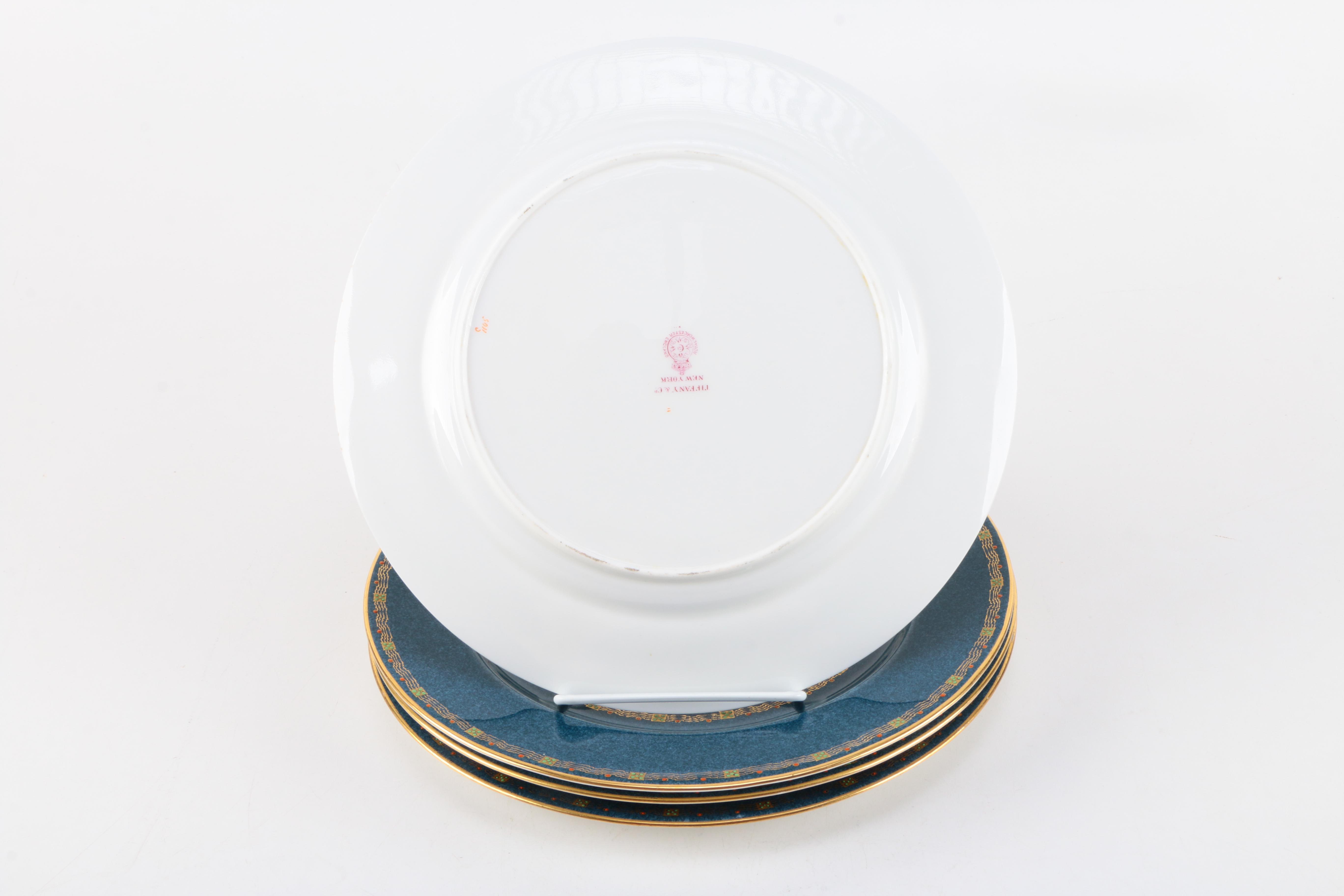 Tiffany & Co. Royal Worcester Porcelain Dinner Plates