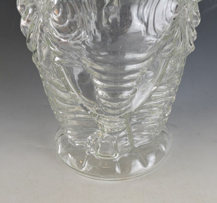 Vintage Libbey Glass Elephant-Shaped Peanut/Cookie Jar