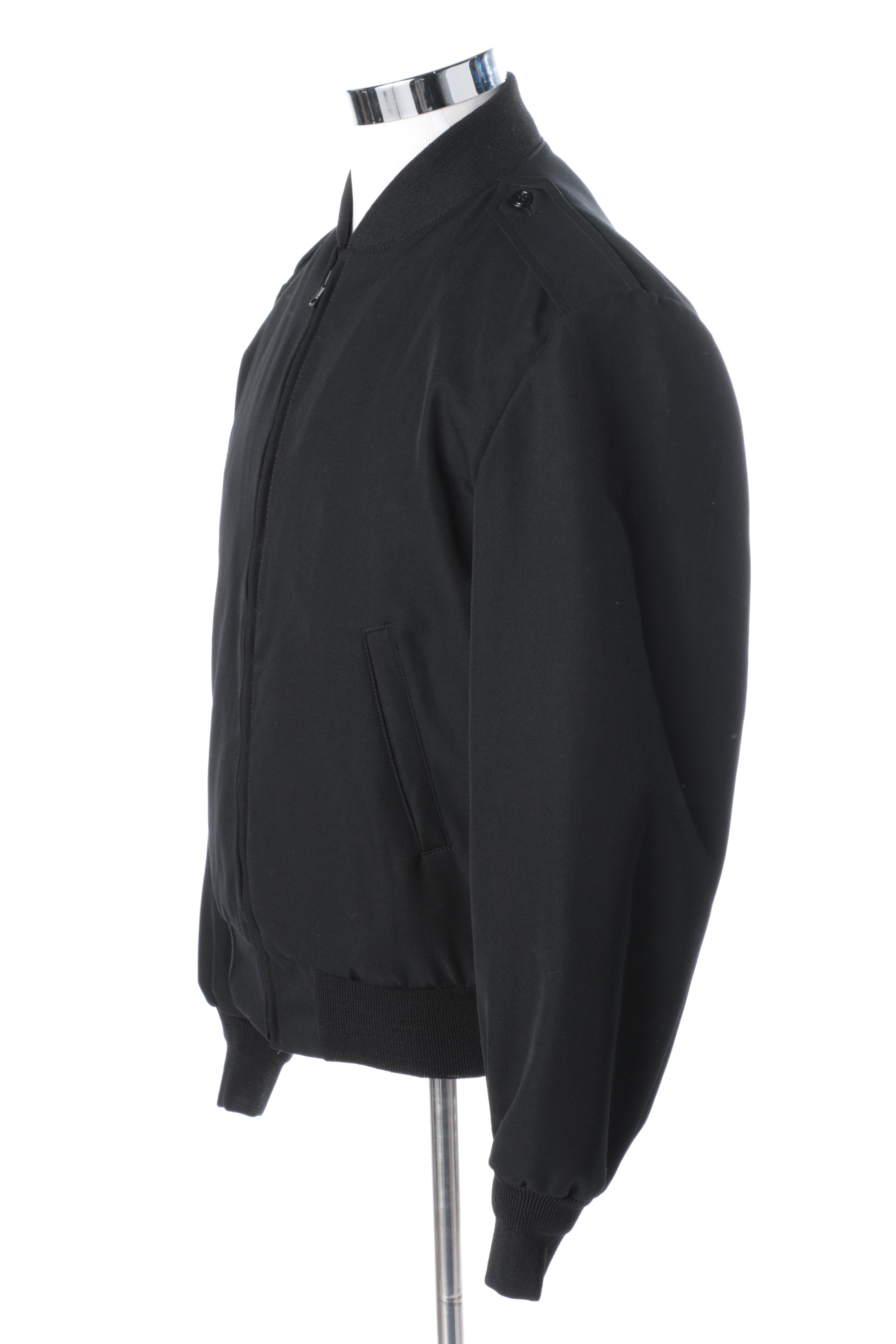 Sidran Men's Black Jacket With Removable Vest