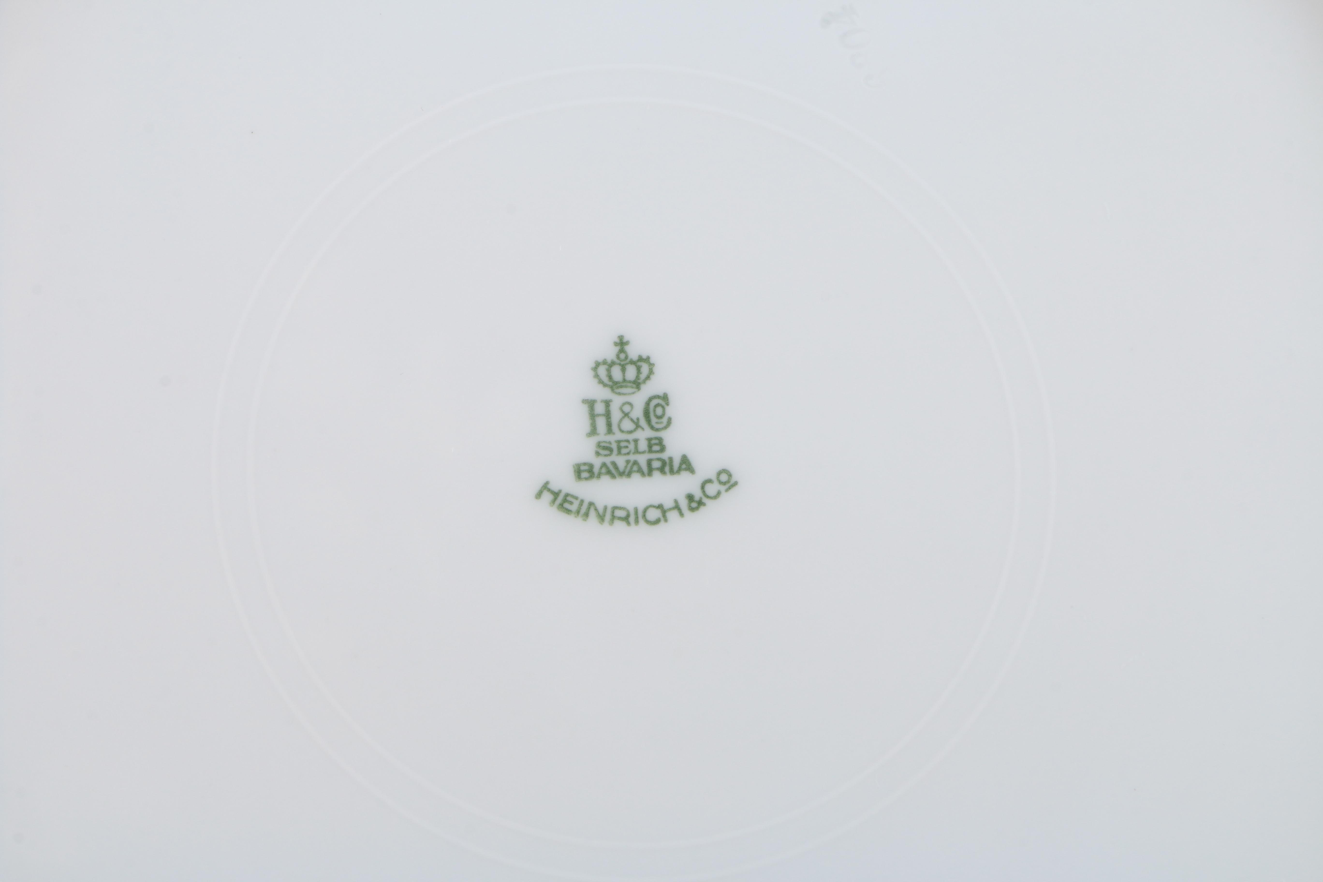 Heinrich & Co Plates and Black Knight "Antoinette" Saucers