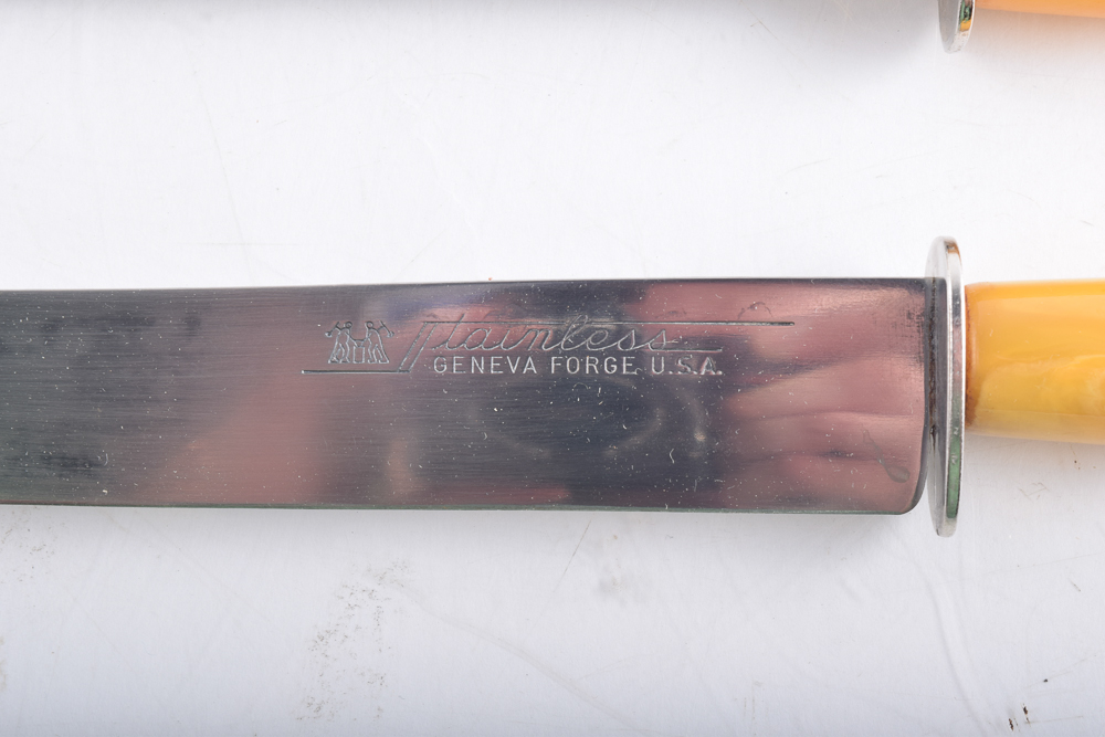Vintage Bakelite-Handled Knives by Simmons and Geneva Forge