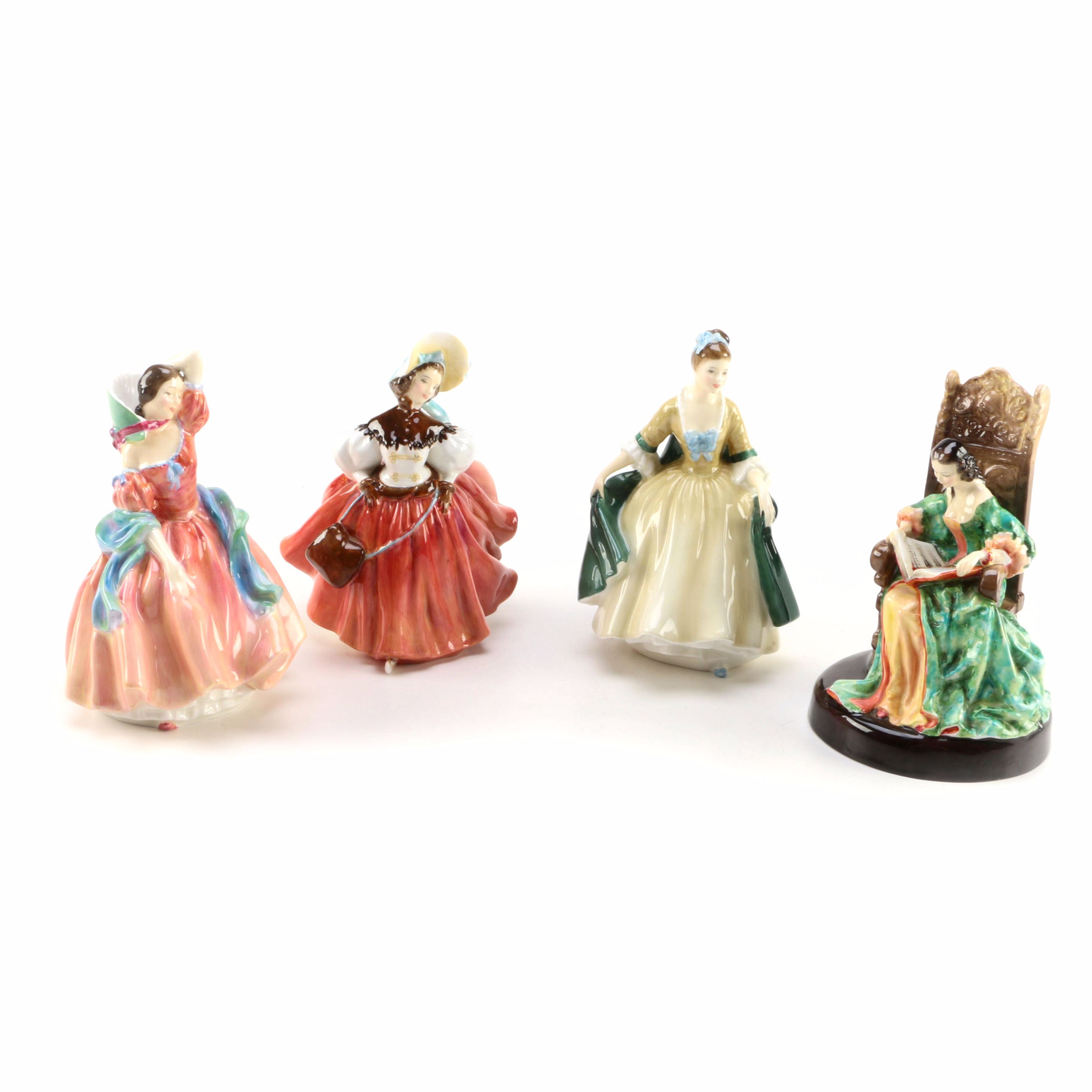 Royal Doulton Figurines Including "The Leisure Hour"