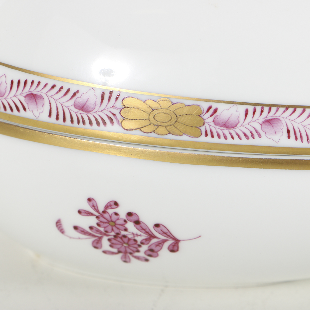 Herend "Chinese Bouquet Raspberry" Egg Box