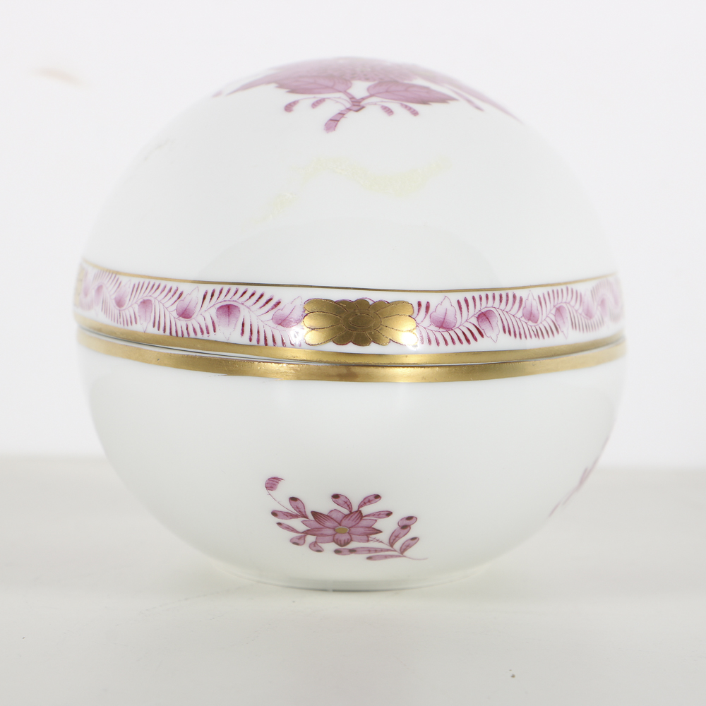 Herend "Chinese Bouquet Raspberry" Egg Box