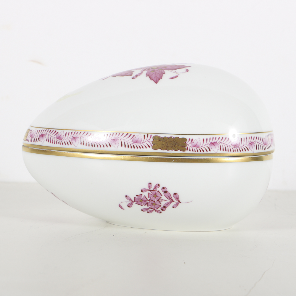 Herend "Chinese Bouquet Raspberry" Egg Box