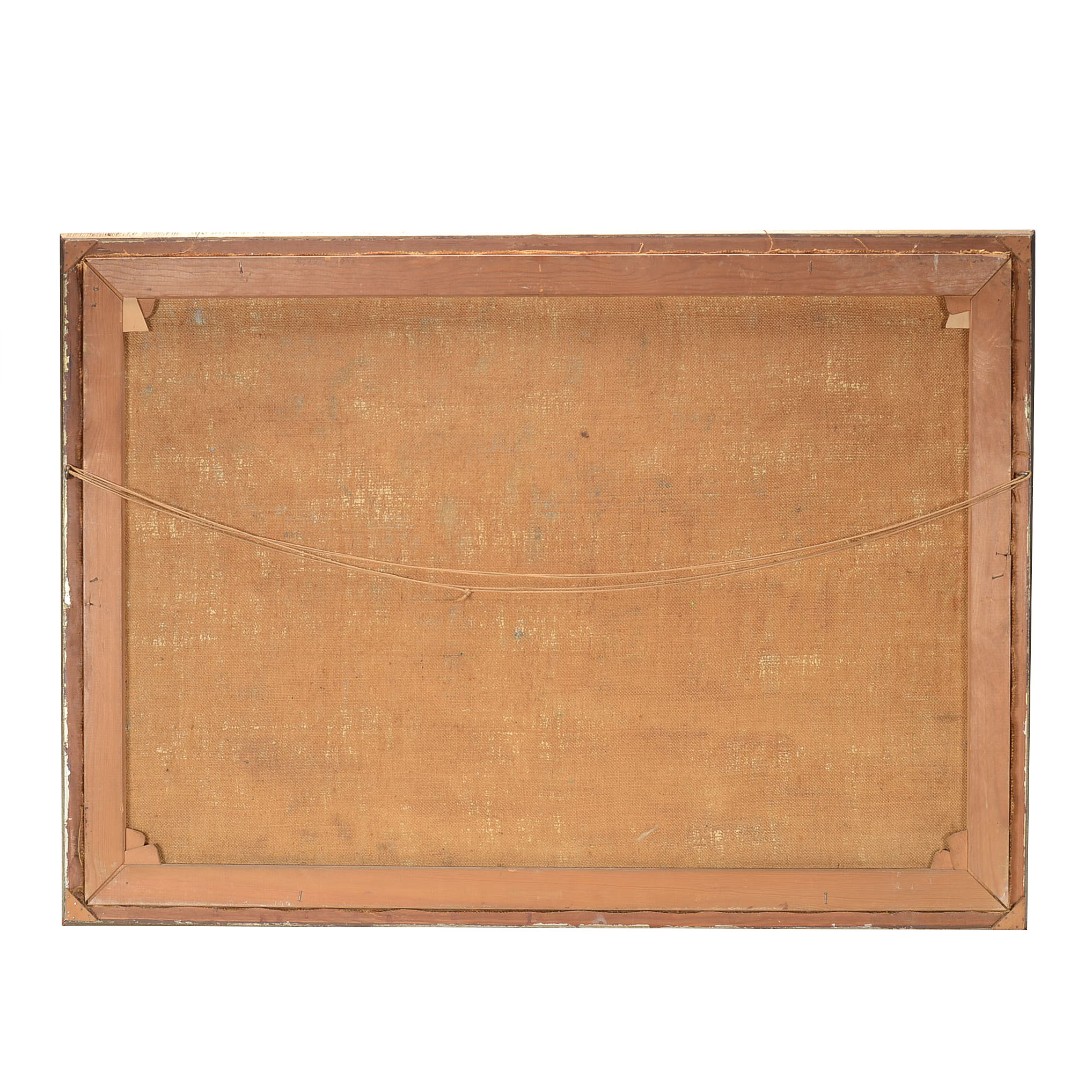 Jens Kongshammer Original Oil Parisian Street Scene on Burlap