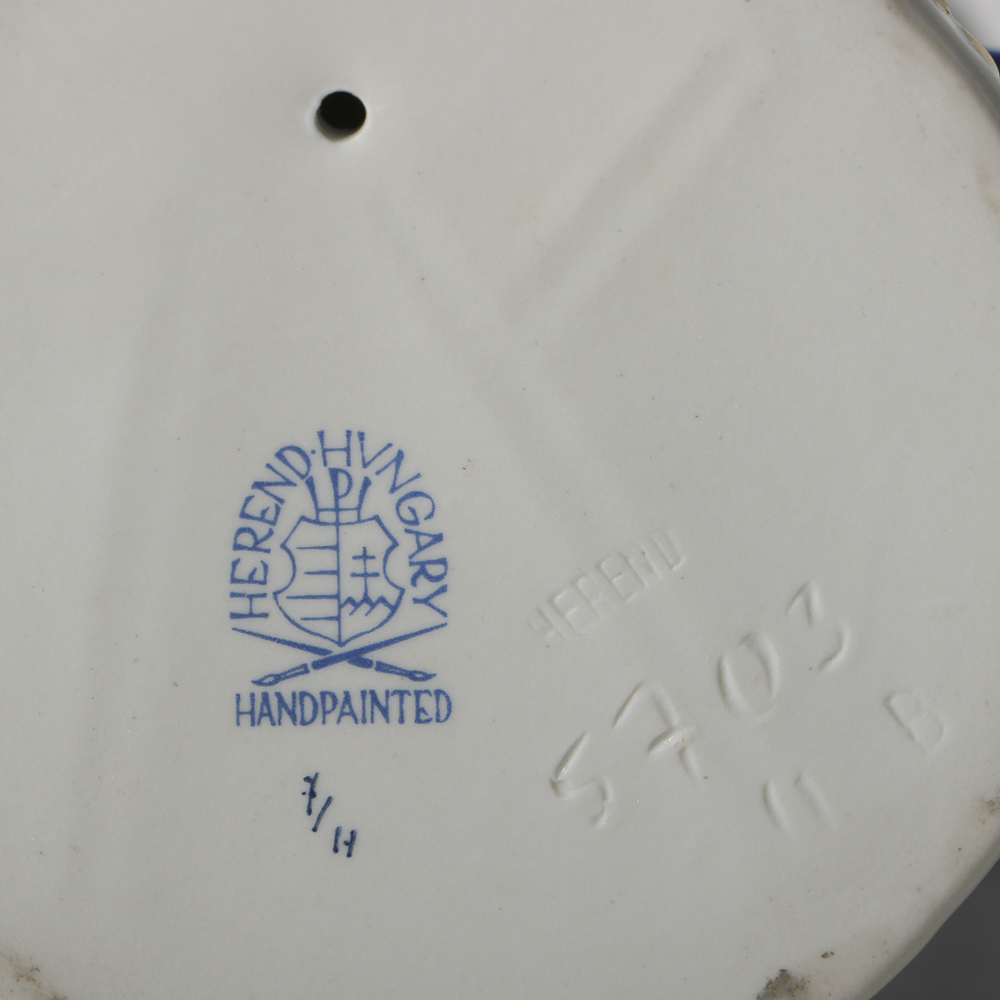 Herend Porcelain Figurine Of A Woman Fish Seller