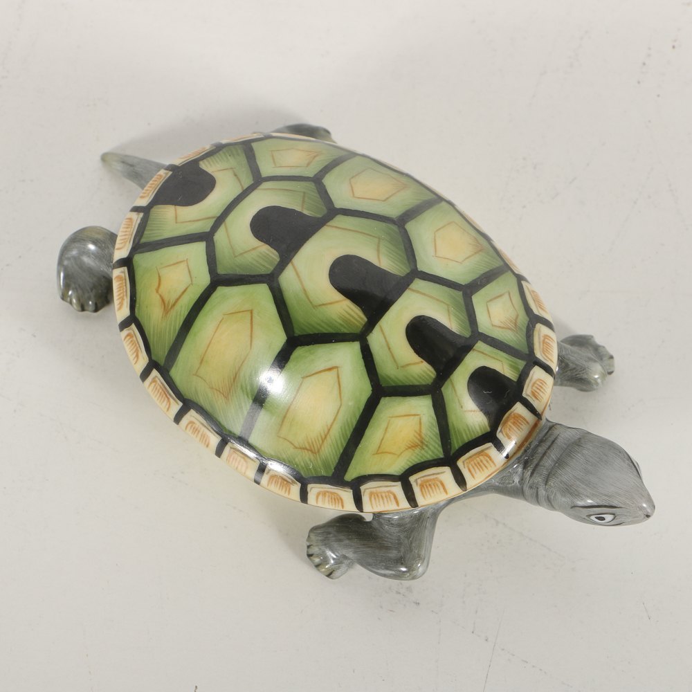 Herend Porcelain Figurine Of A Turtle