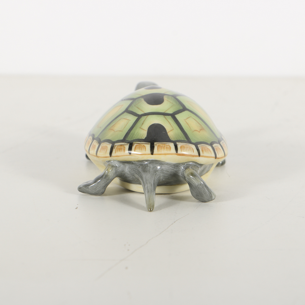 Herend Porcelain Figurine Of A Turtle
