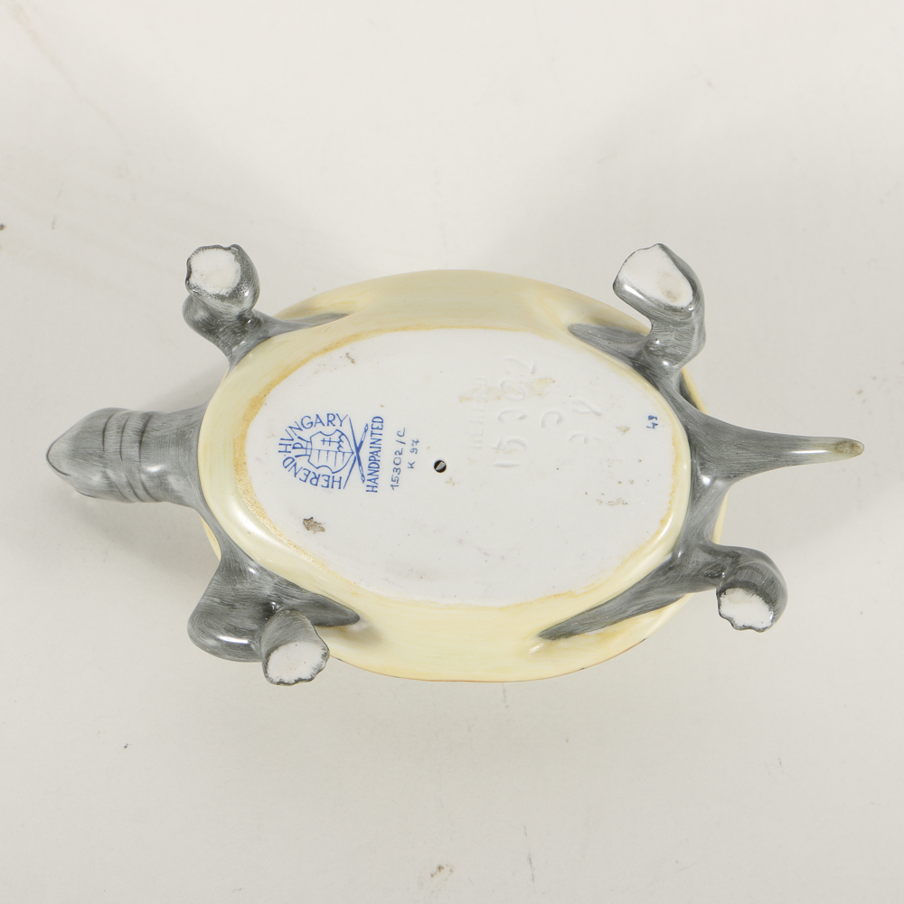 Herend Porcelain Figurine Of A Turtle
