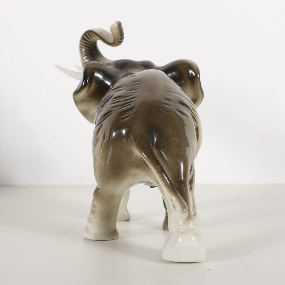 Pair of Royal Dux Elephants