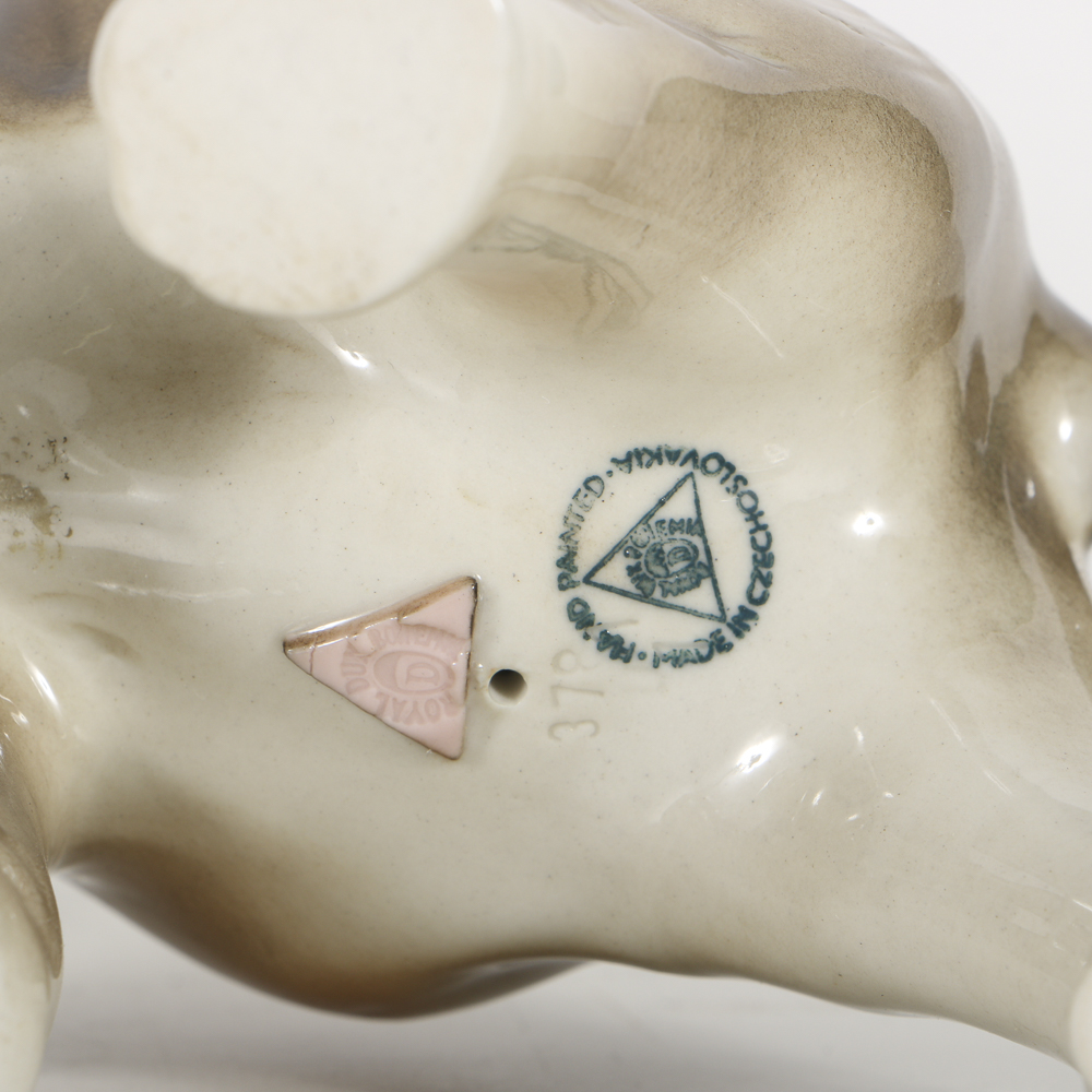 Pair of Royal Dux Elephants