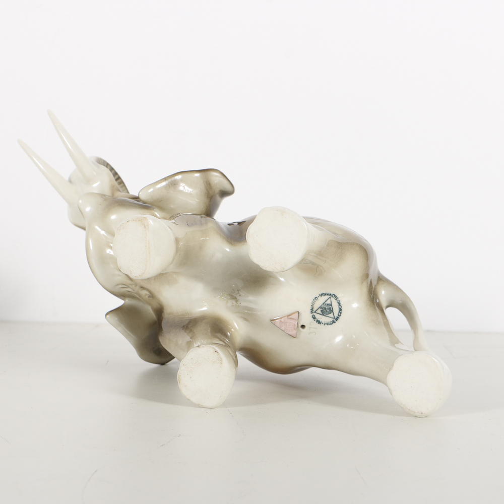 Pair of Royal Dux Elephants