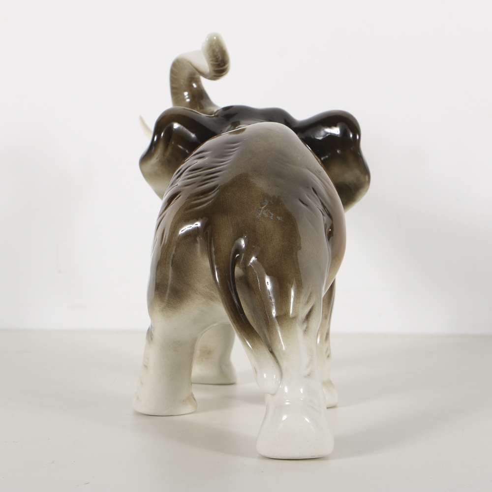 Pair of Royal Dux Elephants