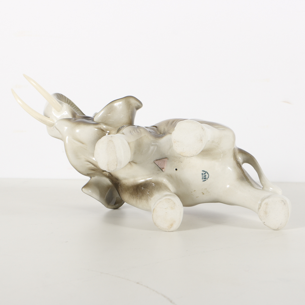 Pair of Royal Dux Elephants