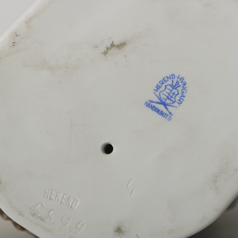 Herend Porcelain Figurine Of Hussar With Dragon