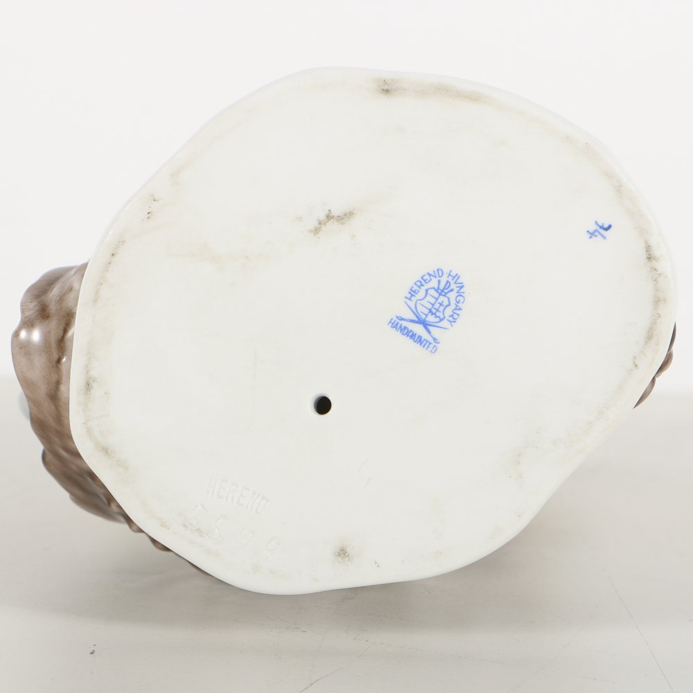 Herend Porcelain Figurine Of Hussar With Dragon