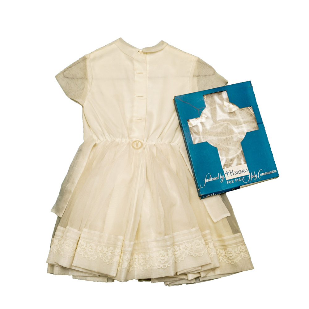Vintage First Communion Dress and Veil