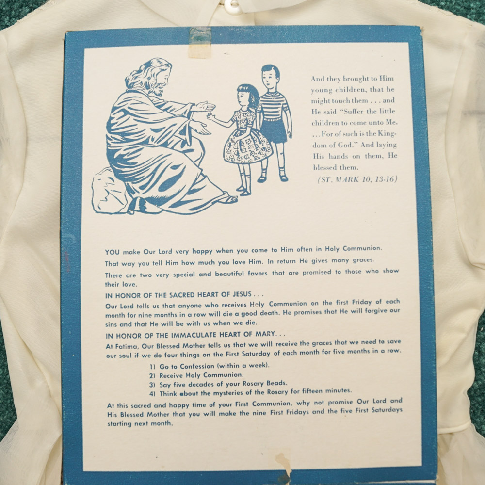 Vintage First Communion Dress and Veil