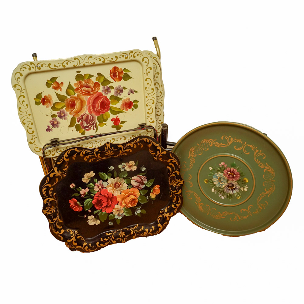 Vintage Metal Tray Tables