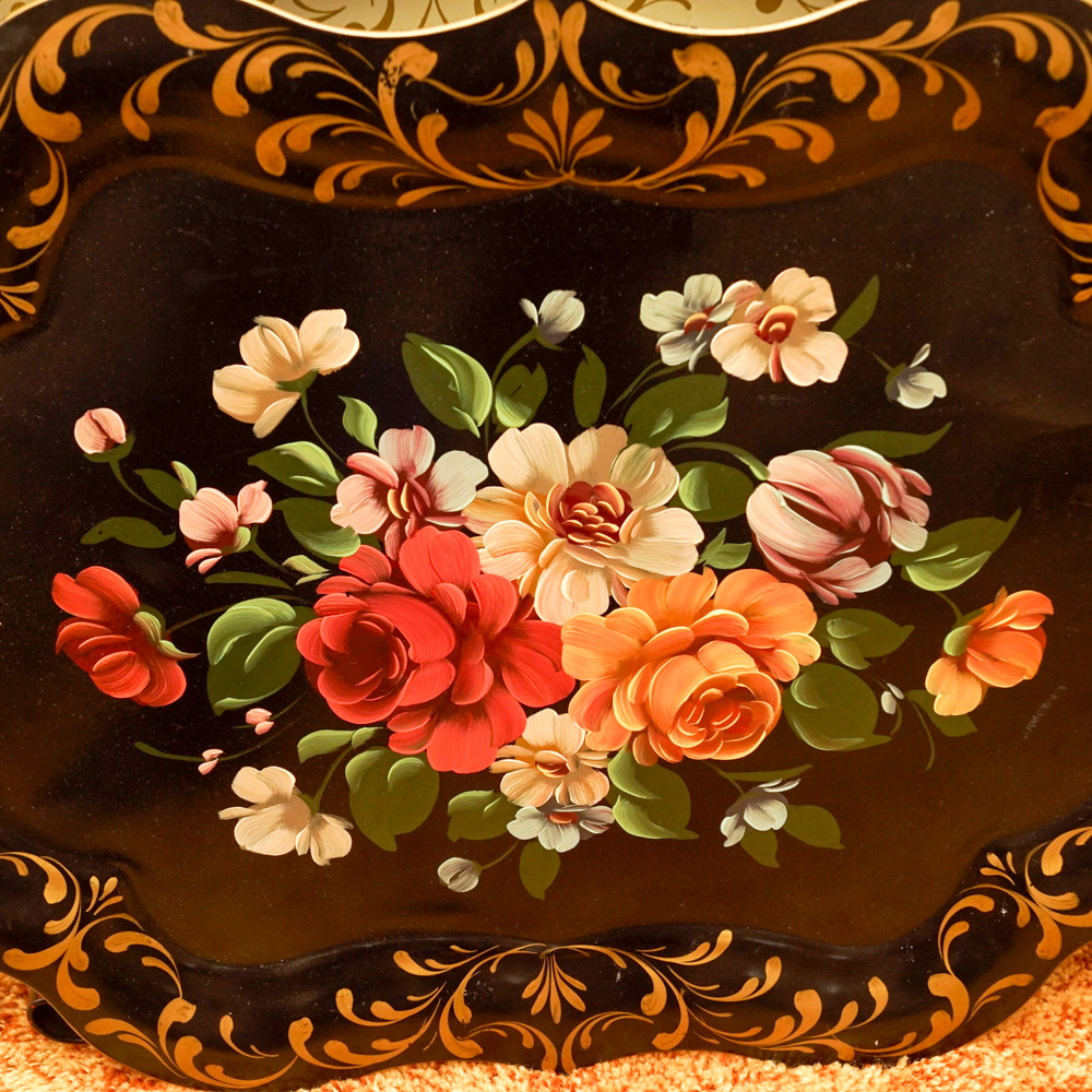 Vintage Metal Tray Tables