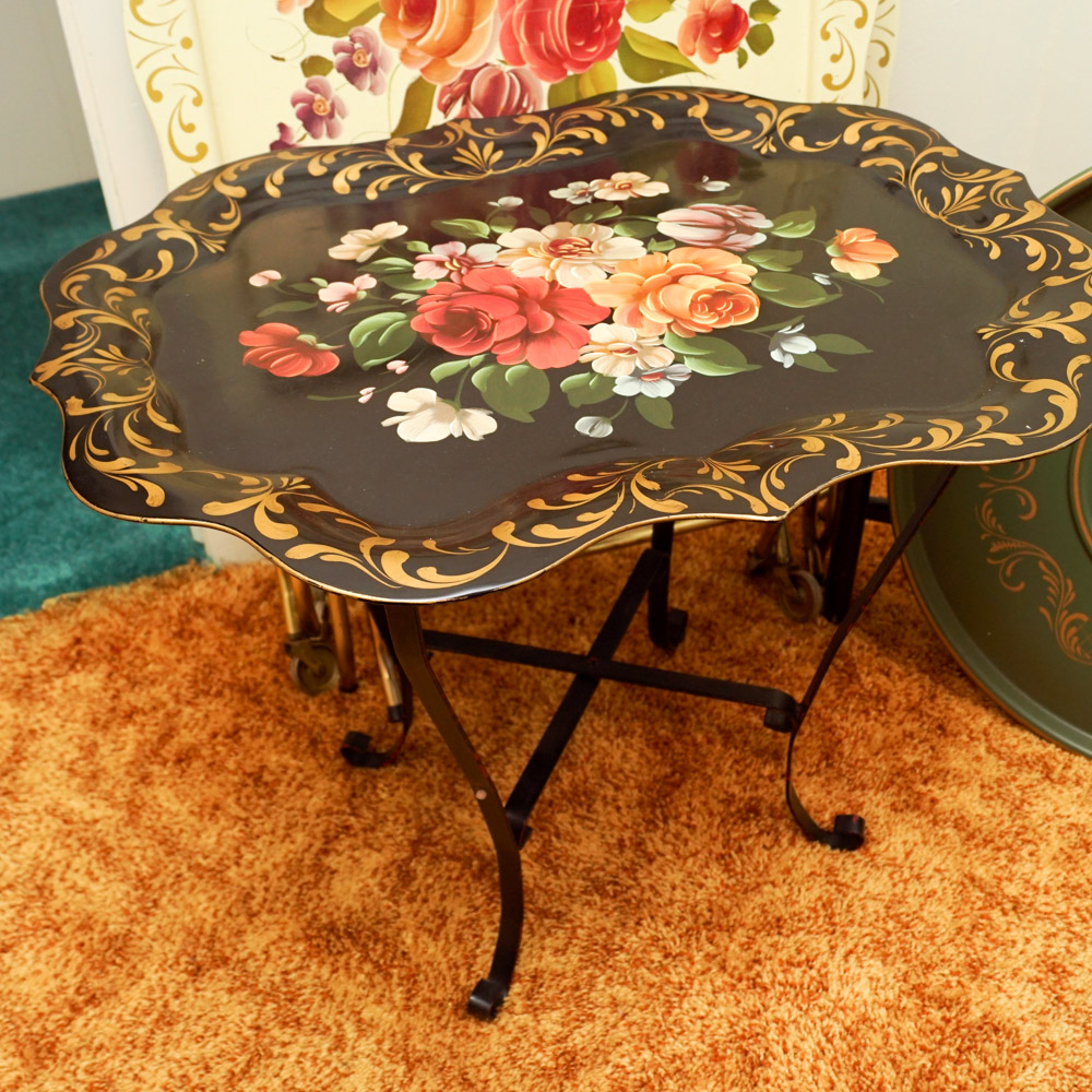 Vintage Metal Tray Tables