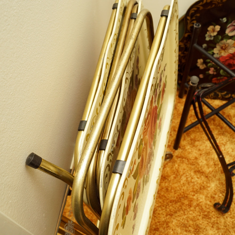 Vintage Metal Tray Tables