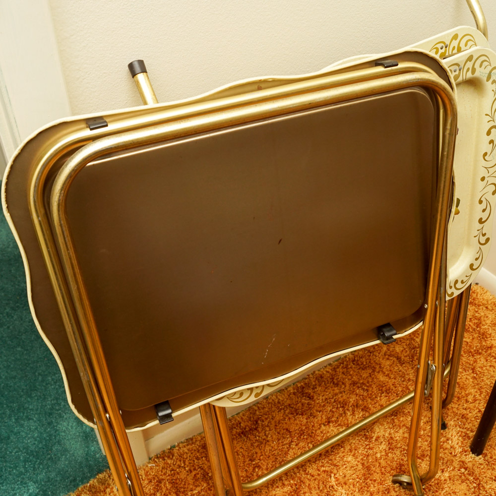 Vintage Metal Tray Tables