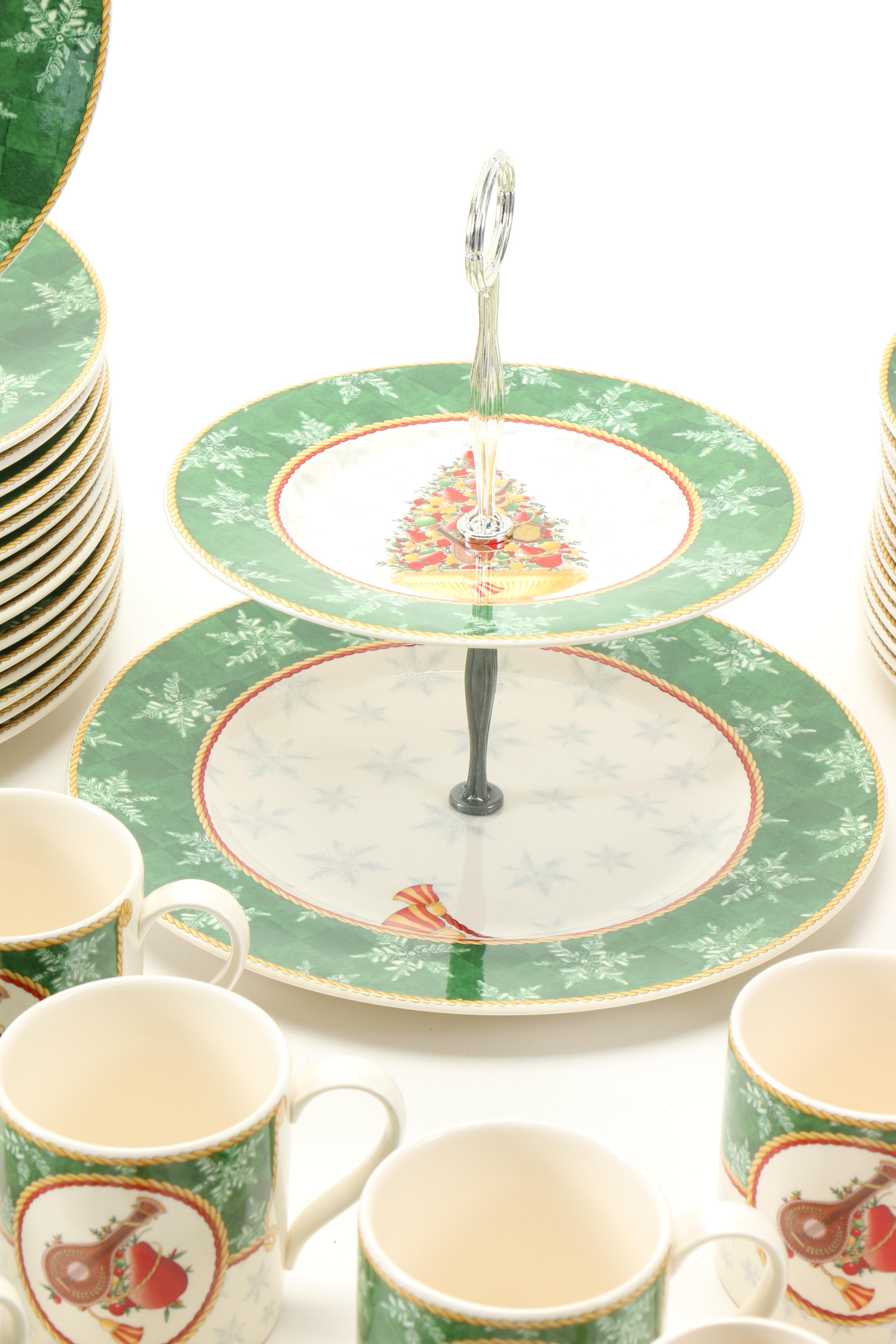 Wedgwood "Winter Festival" Earthenware Dish Set