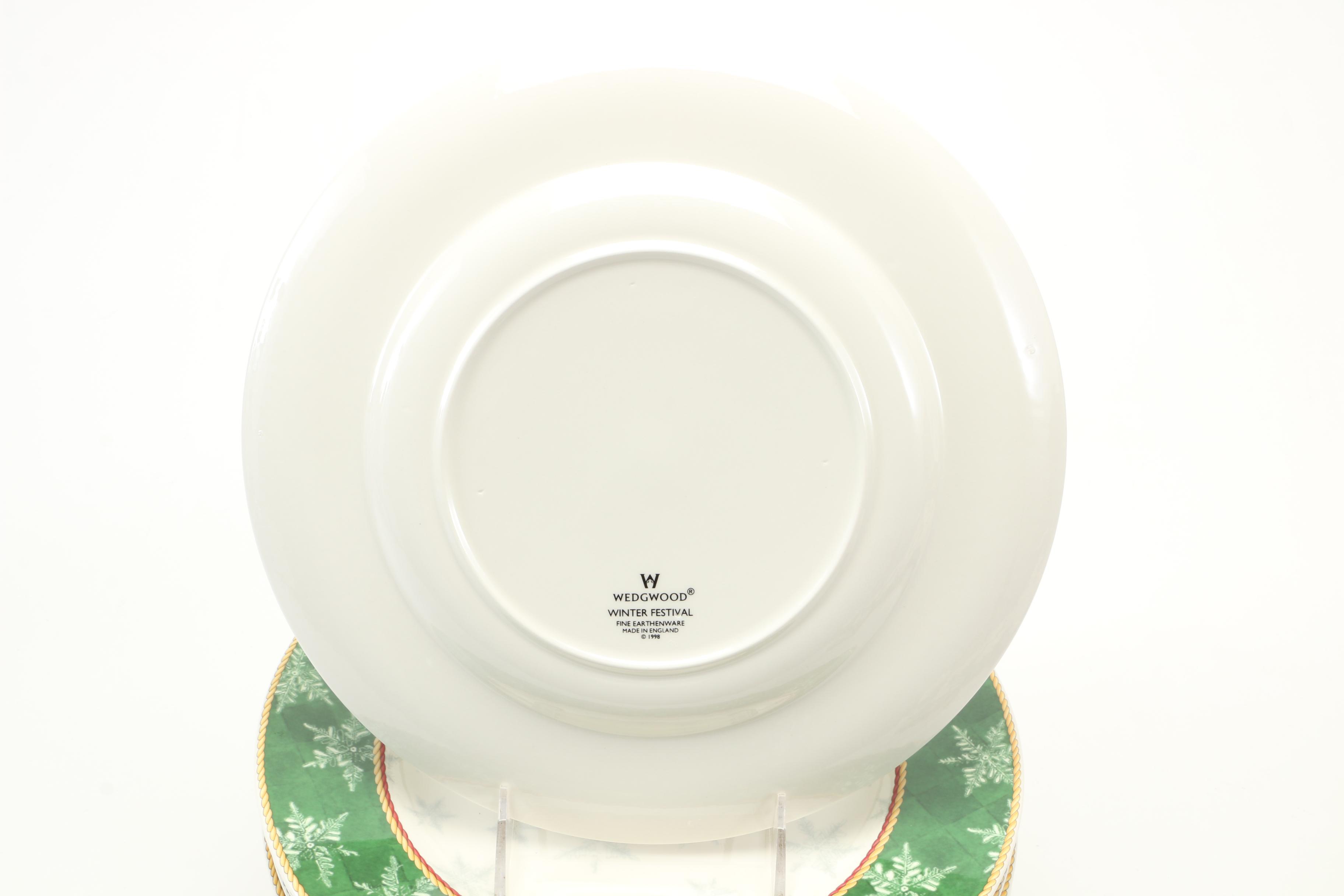 Wedgwood "Winter Festival" Earthenware Dish Set