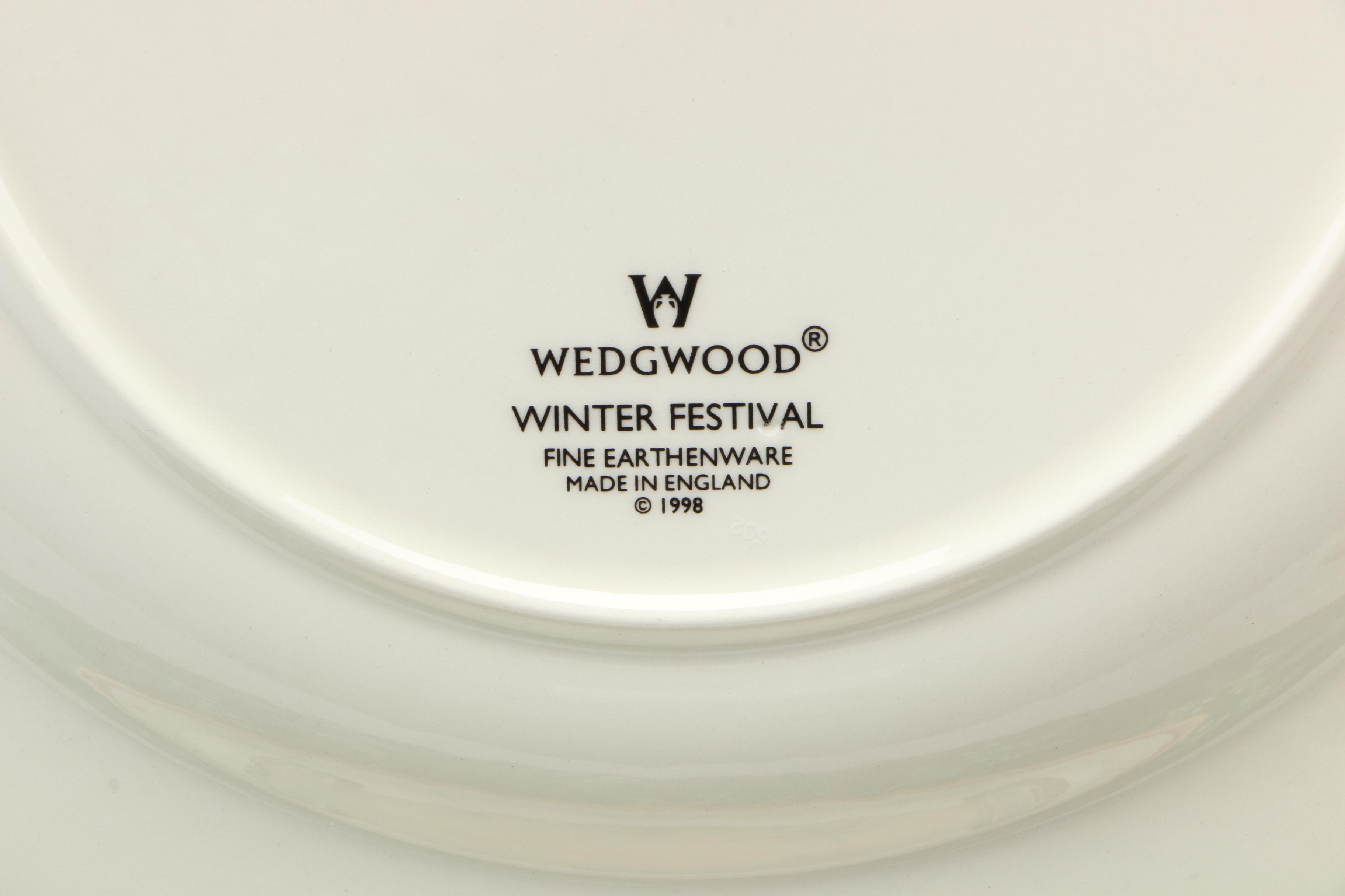 Wedgwood "Winter Festival" Earthenware Dish Set