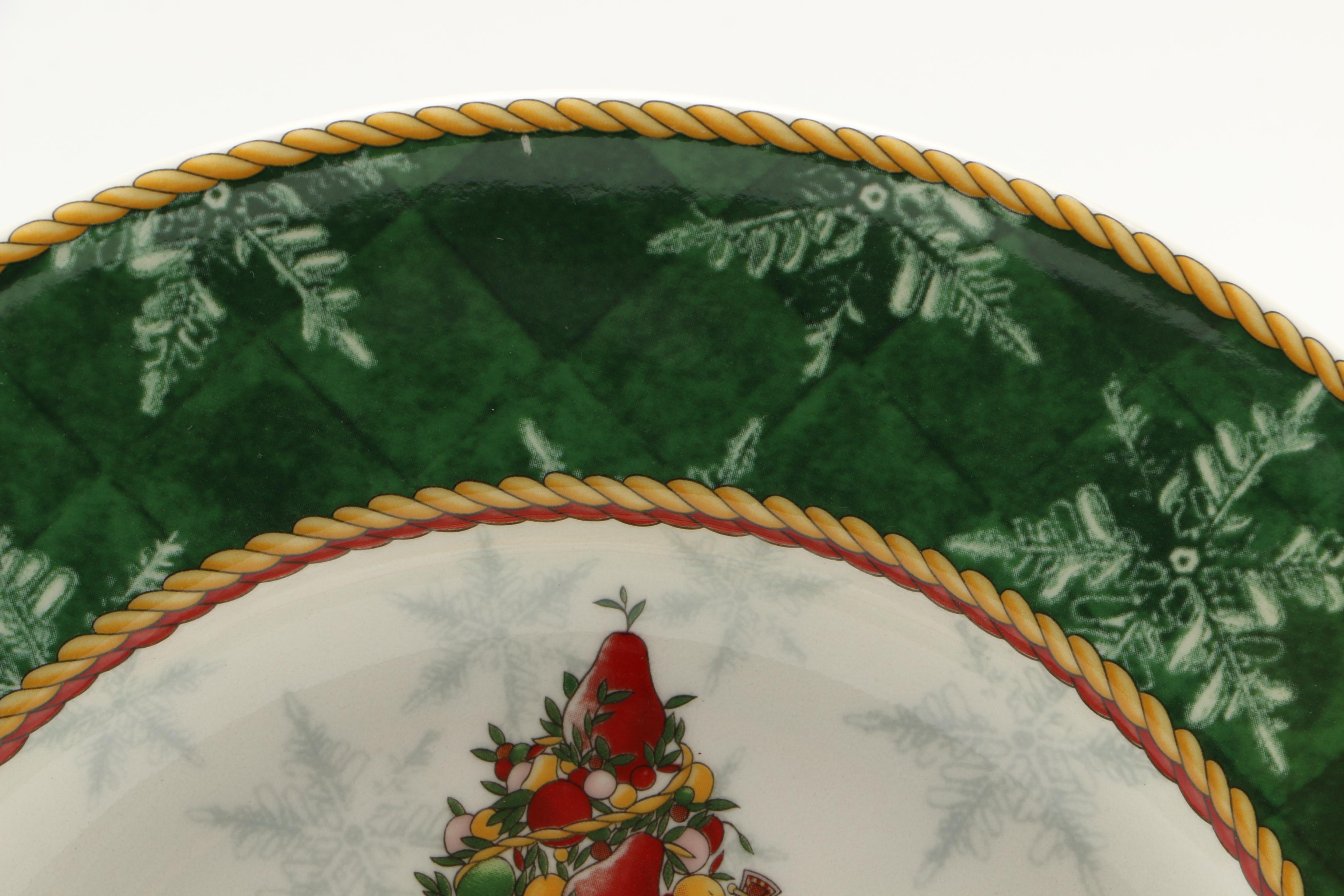 Wedgwood "Winter Festival" Earthenware Dish Set