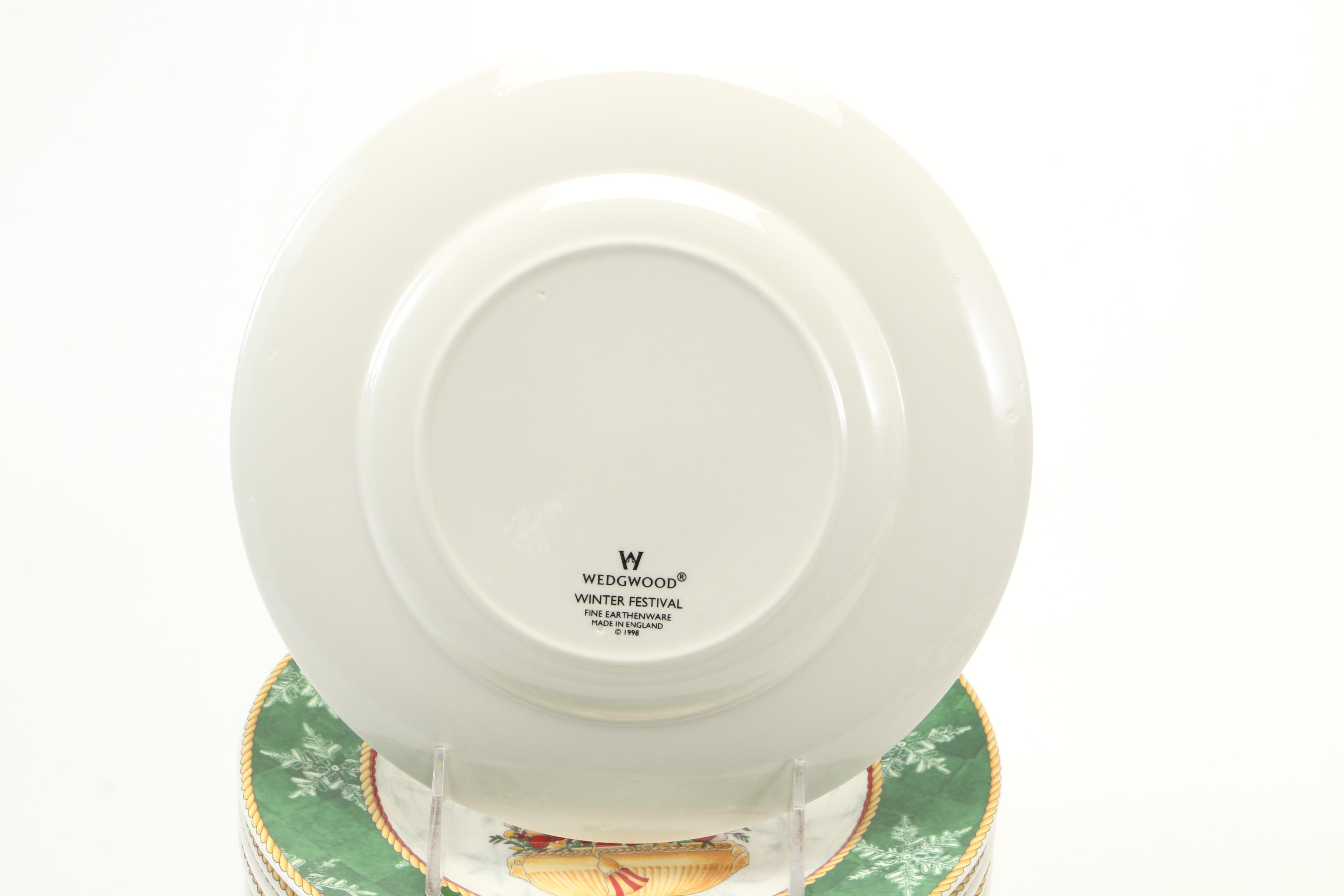 Wedgwood "Winter Festival" Earthenware Dish Set