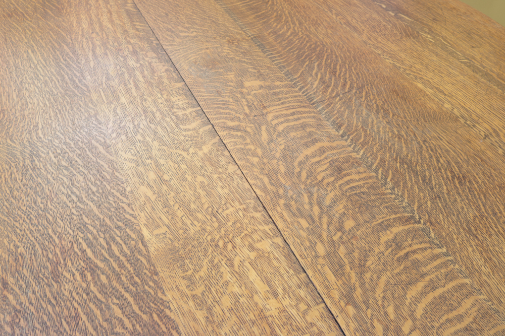 Antique Quarter-Sawn Oak Dining Table