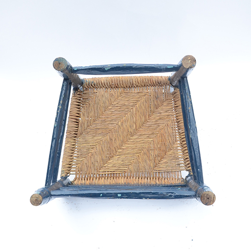 Pair of Rush Seat Side Chairs