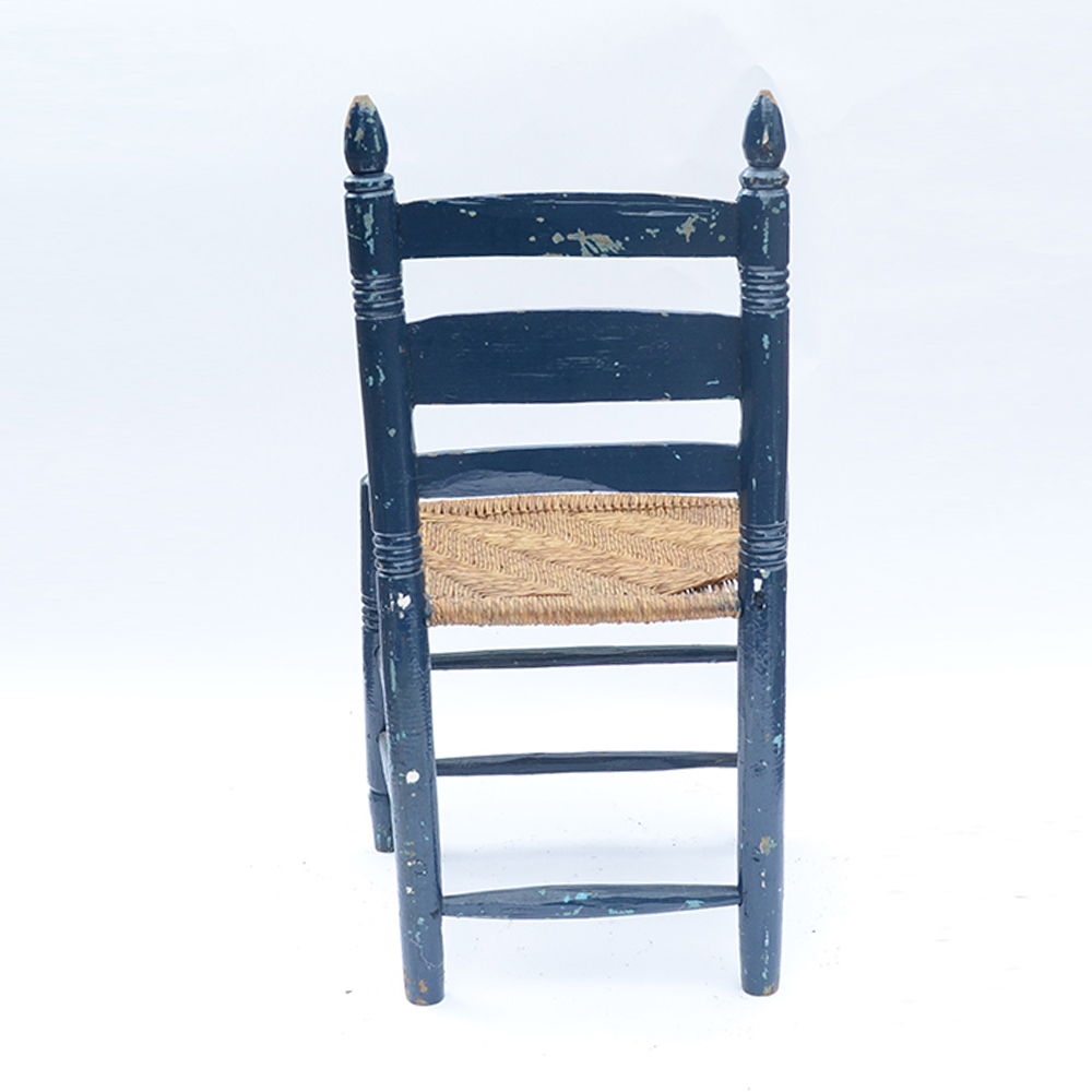 Pair of Rush Seat Side Chairs