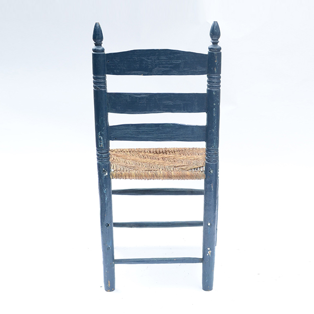 Pair of Rush Seat Side Chairs