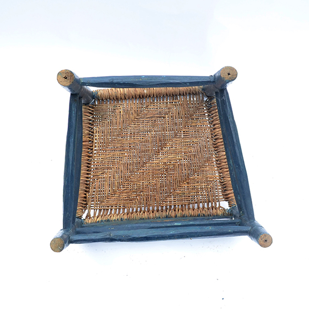 Pair of Rush Seat Side Chairs