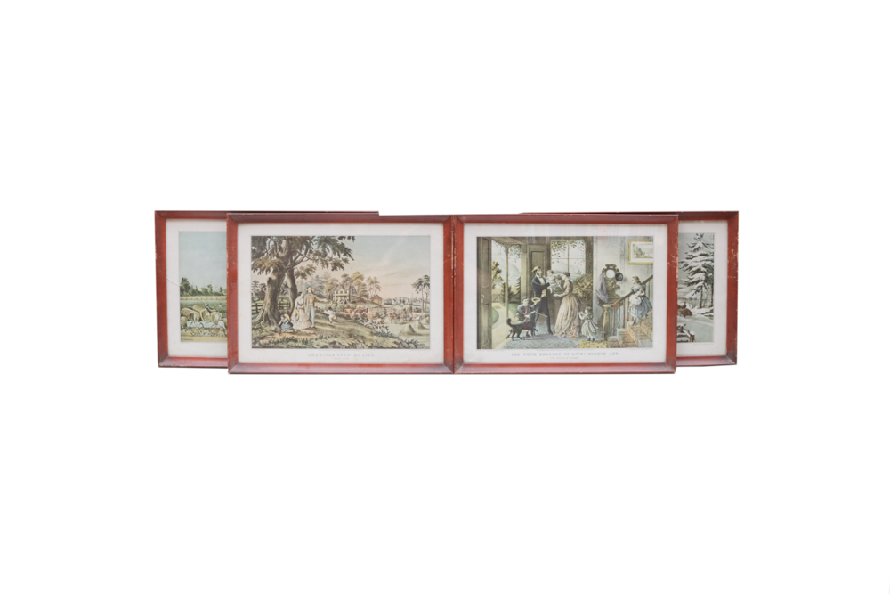 Offset Lithographs After Currier and Ives