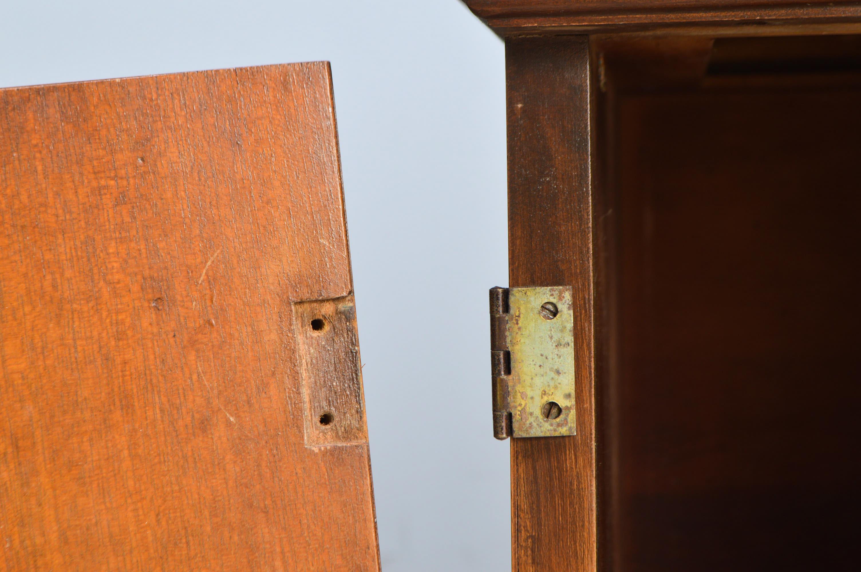 Vintage Federal Style Bowfront China Cabinet