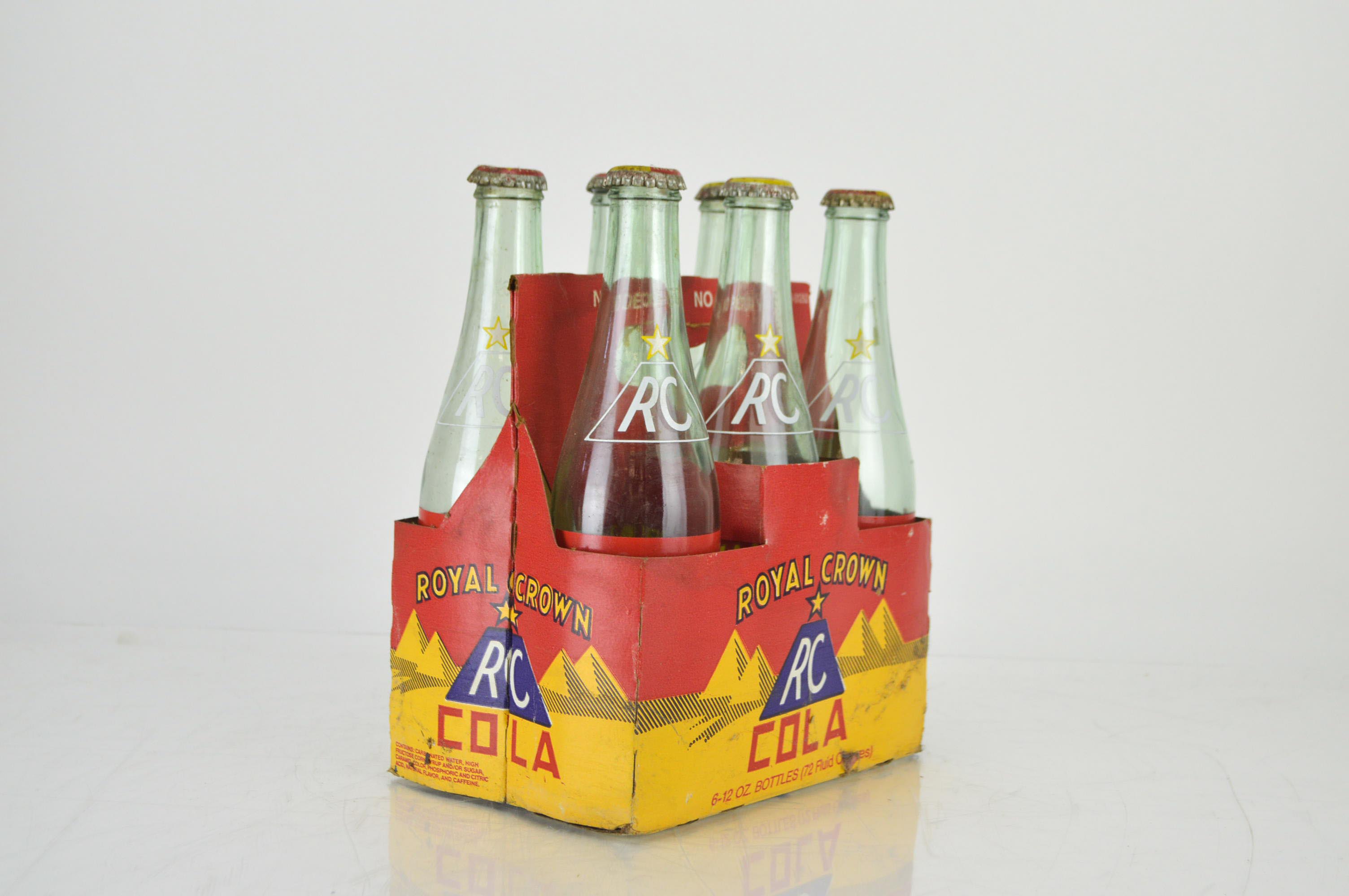 Royal Crown Cola Paper Carrier With Bottles