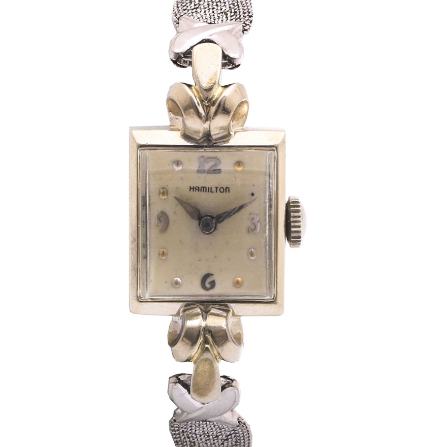 Hamilton 14K White Gold Wristwatch