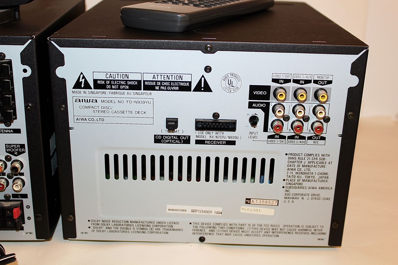 Aiwa NSX-D939 Digital Mini HI-Fi Bookshelf Stereo System