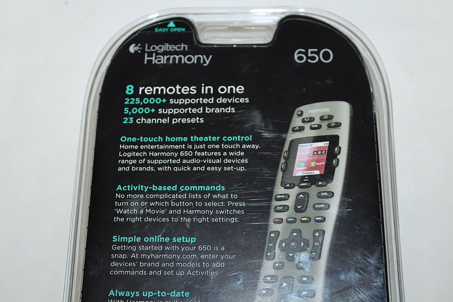 Logitech Harmony 650 Universal Remote with Insignia 26" Flatpanel LCD TV