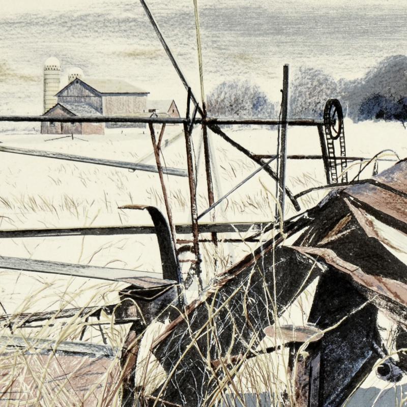 William Nelson Limited Edition Serigraph "No More Harvest to Reap"