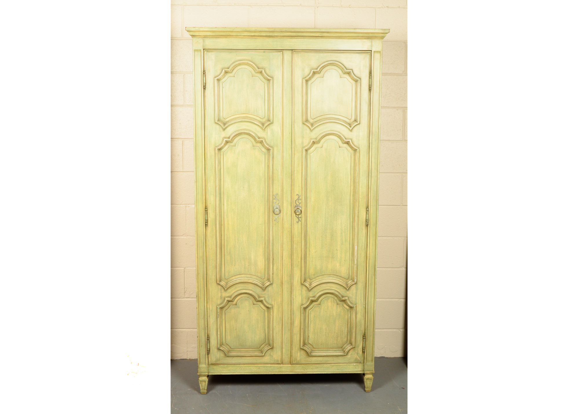 Pale Green Armoire Cabinet by Grand Rapids Chair Company